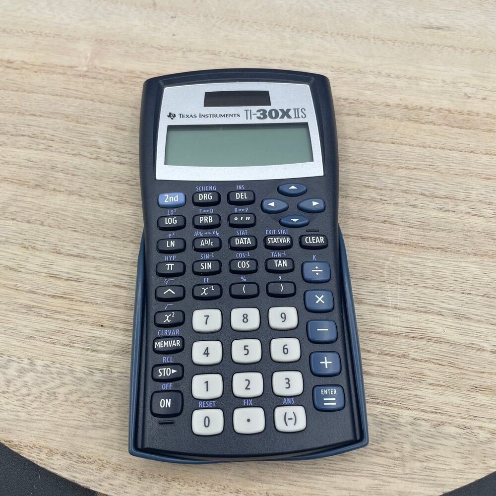 Texas Instruments TI-30XIIS Scientific Calculator Blue w/ Slide Cover Tested